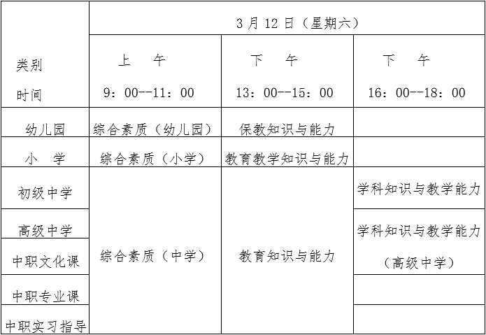 云南省2022年上半年中小学教师资格考试(笔试)公告 